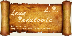 Lena Medulović vizit kartica